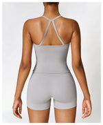 Load image into Gallery viewer, Strappy Breathable Push Up Performance Elite Sports Bra
