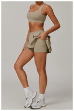 Load image into Gallery viewer, 2 Piece Contoured Performance Athleisure Set Nylon
