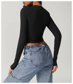 Load image into Gallery viewer, Breathable Seamless Contour Long Sleeve Top Performance
