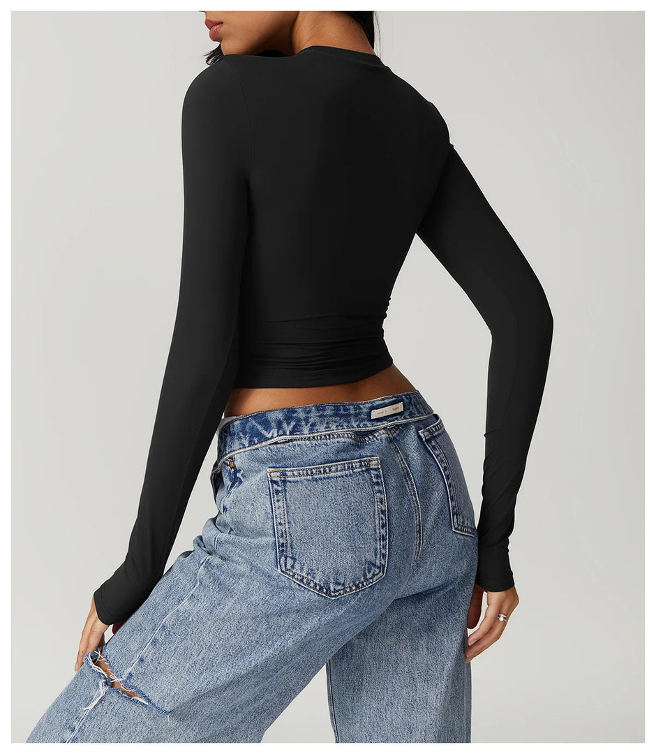 Breathable Seamless Contour Long Sleeve Top Performance