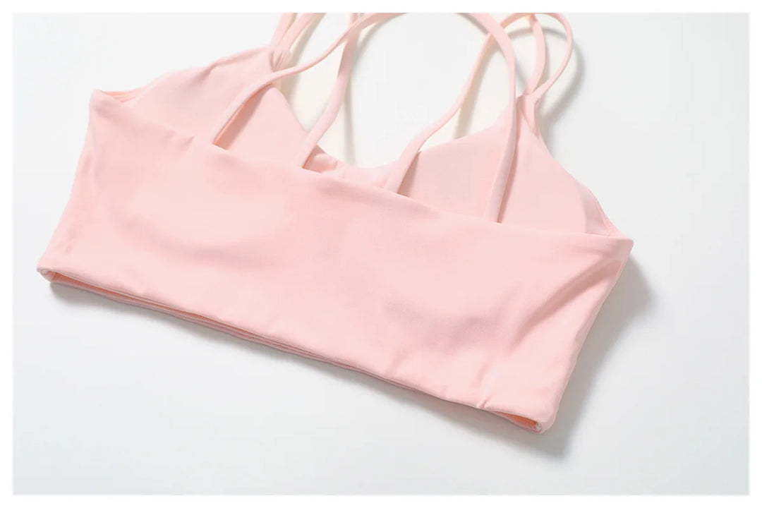 Premium Contoured Seamless Cross Back Performance Bra Pad