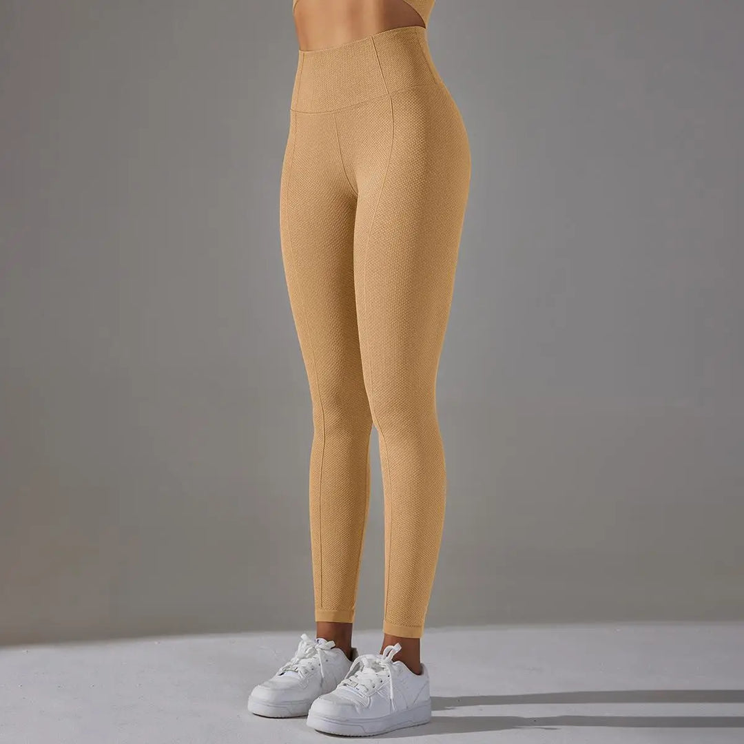 Ribbed Scrunch Contour Seamless High Waist Leggings