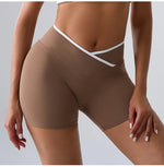 Load image into Gallery viewer, High Rise Contour Performance Shorts With Cross Wise Waist

