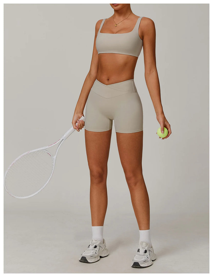 Contoured Performance Yoga Leggings With High Waist