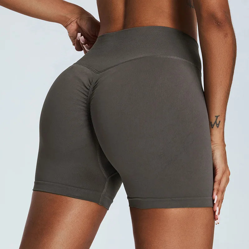 Luxuriant Seamless High Waist Sculpted Yoga Shorts
