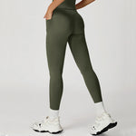 Load image into Gallery viewer, Cross Waist High Rise Contoured Elegance Yoga Leggings
