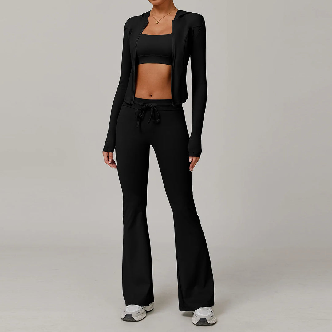 2 Piece Contoured Performance Athleisure Set Nylon