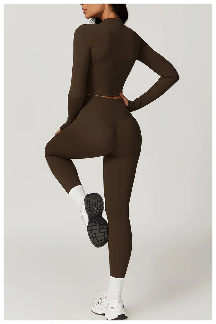 Three Piece Breathable Yoga Tracksuit Pro For Performance