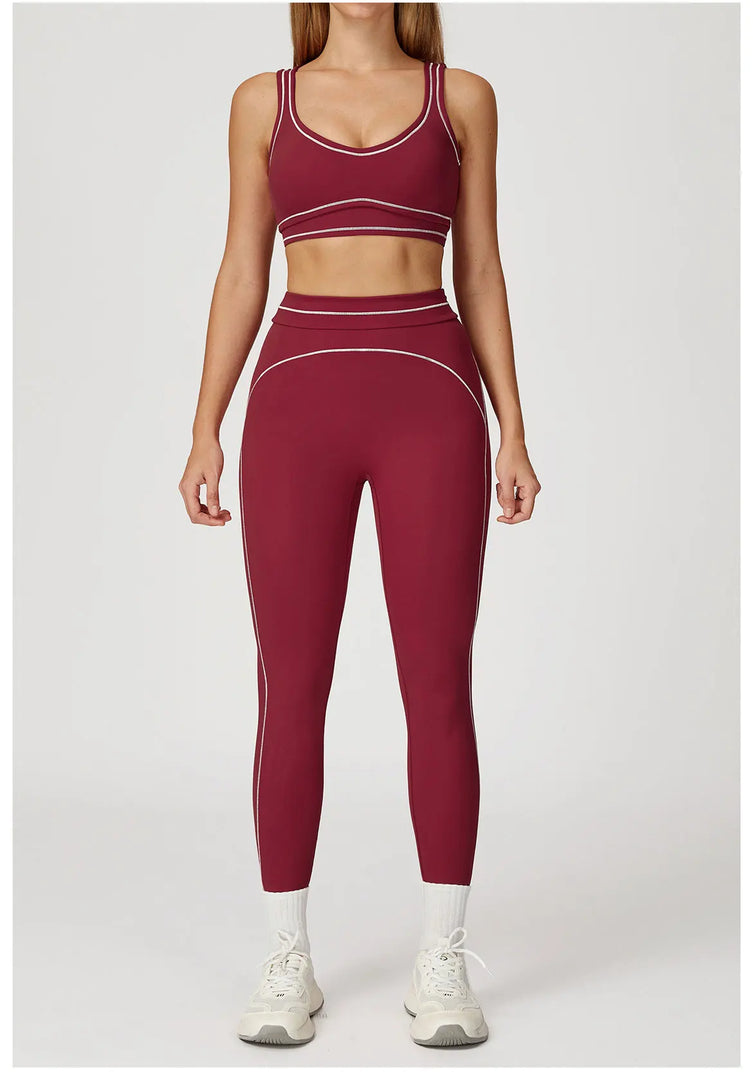 2 Piece Ultra Contour Seamless Yoga Set Performance Weave