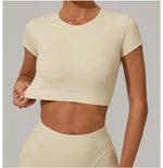 Load image into Gallery viewer, Premium Quick Dry Yoga Tee With Light Weight Sleeves
