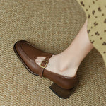 Load image into Gallery viewer, Women's T-Strap Mary Jane Shoes Square Toe Low Block Heel
