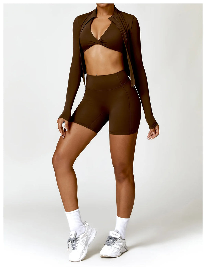 Premium Contour Tracksuit Jacket With Zipper Performance