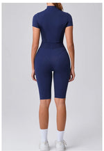 Load image into Gallery viewer, Seamless Zippered Contour Yoga Bodysuit for Performance
