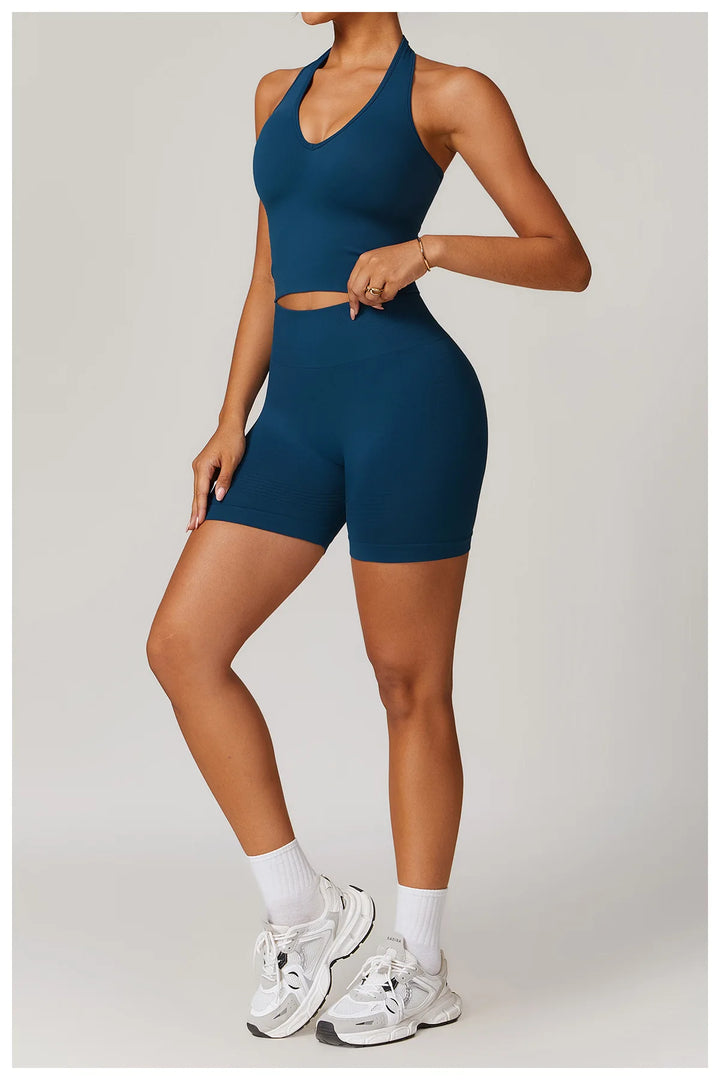 Seamless Contour Performance Fabric Two Piece Yoga Set