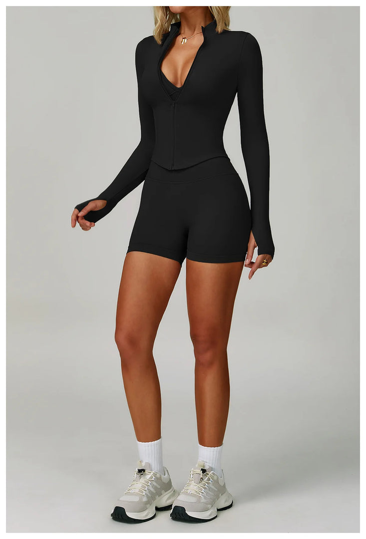 Two Piece Contour Seamless Performance Yoga Ensemble