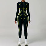 Load image into Gallery viewer, Premium Contour Seamless Breathable Jumpsuit With Front Zip
