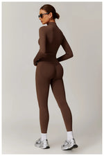 Load image into Gallery viewer, Seamless Contour Performance Yoga Ensemble
