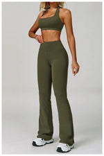 Load image into Gallery viewer, Ribbed Breathable Hanging Neck Sports Bra Performance
