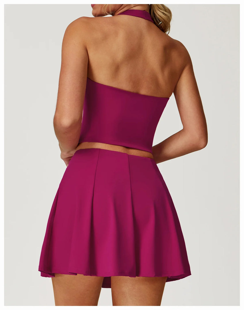 Halter Seamless Yoga Bra Vest with High Performance Fabric