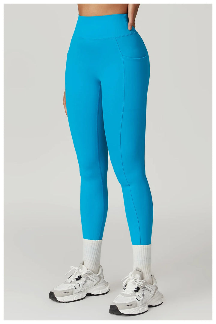 V Back Swept High Waist Contoured Leggings With Performance