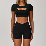 Load image into Gallery viewer, Premium Performance Knit Yoga Set With Contoured Leggings
