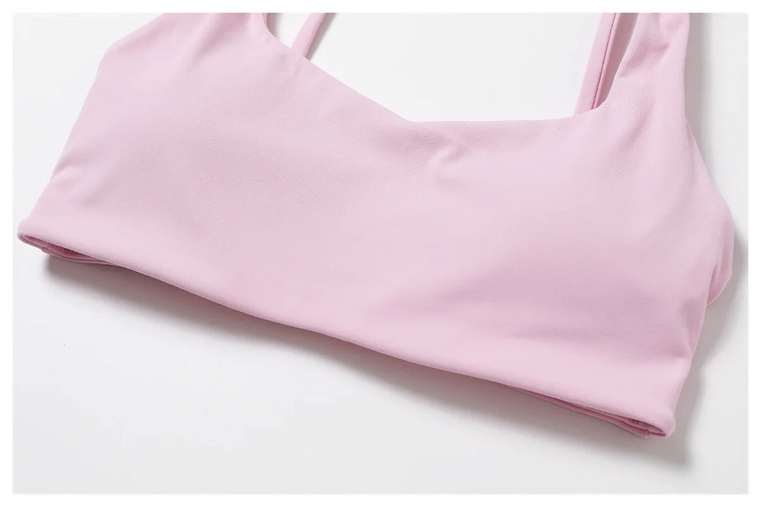 Contoured Padded Sling Seamless Sports Bra Quick Dry