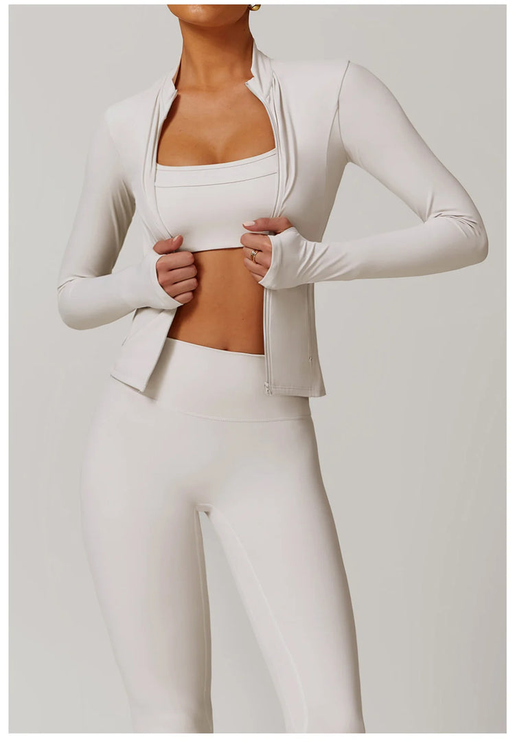 Premium Breathable Long Sleeve Performance Gym Top Nylon