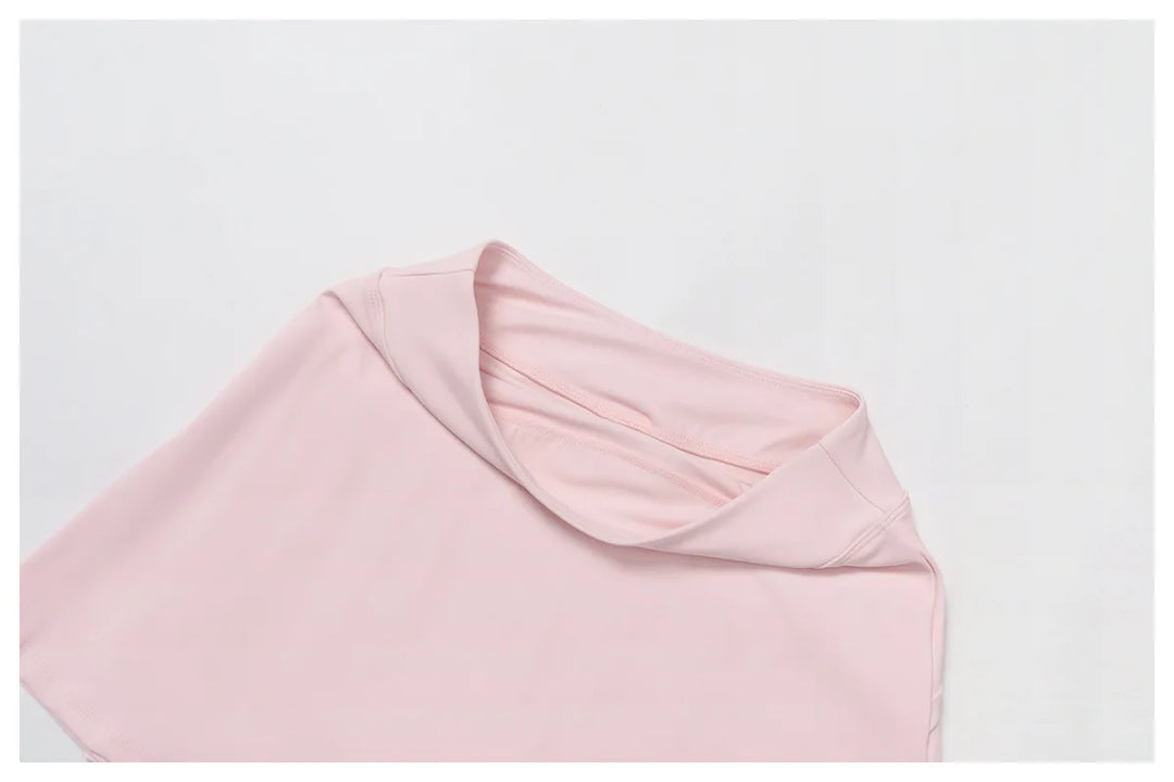 Luxe Contour 2 Piece Yoga Wear Ensemble Nylon Knit Fabric