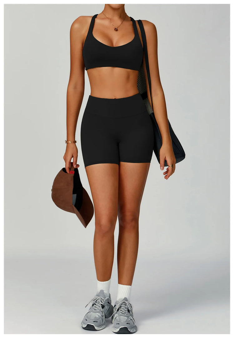 Seamless Performance Contour Yoga Set With Waist Band