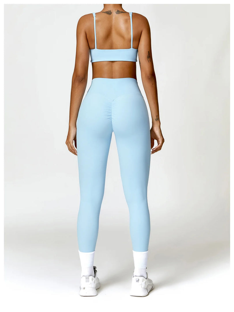 Contoured Padded Sling Seamless Sports Bra Quick Dry