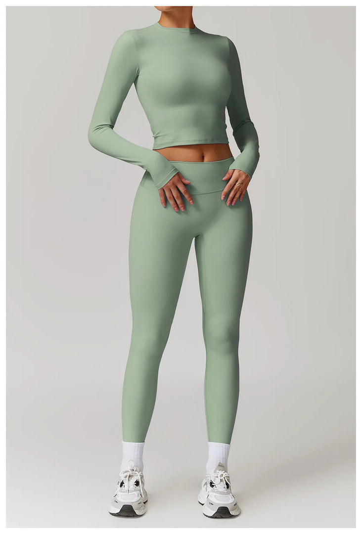 Signature 2 Piece Yoga Ensemble Nylon Plus Performance