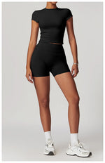 Load image into Gallery viewer, Luxurious Breathable High Waist Yoga Shorts For Running
