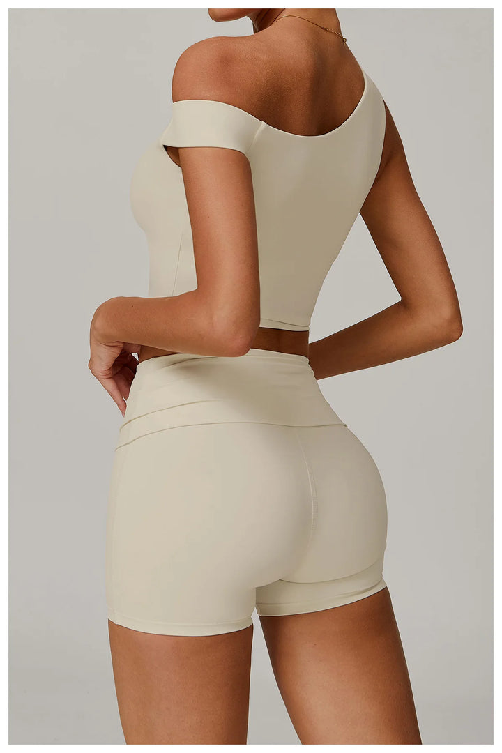 Breathable One Shoulder Sculpted Performance Contour Bra