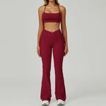 Load image into Gallery viewer, Two Piece Ultra Performance Yoga Luxe Set High Waist Band
