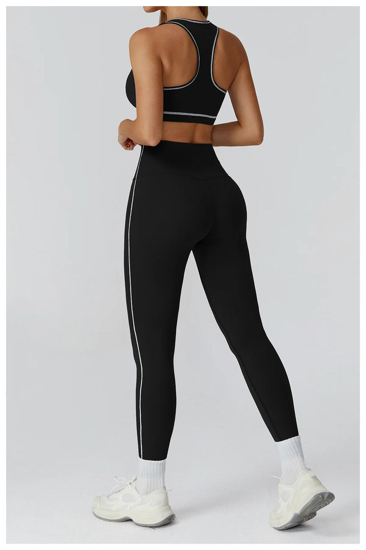 Contour Performance High Waist Athleisure Set Seamless