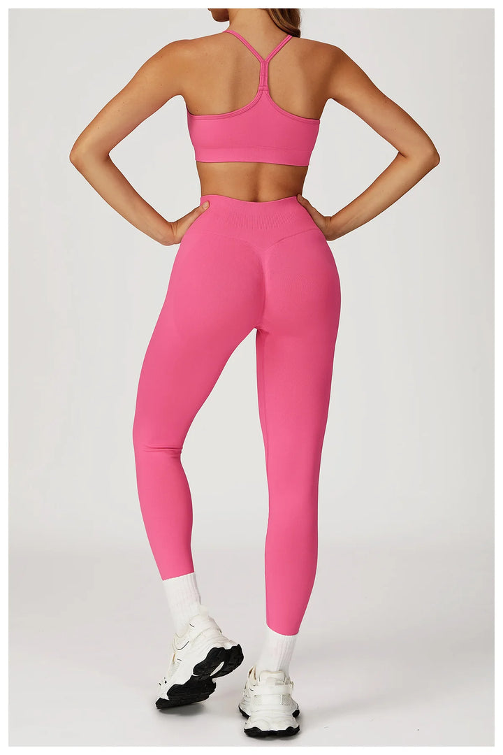 Seamless Contour Two Piece Yoga Set for Performance