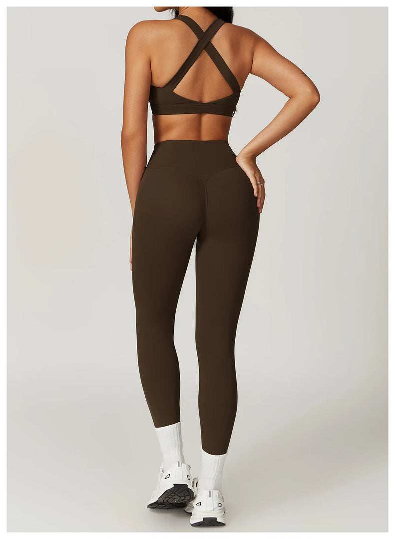 Two Piece Contour Tracksuit With Luxurious Leggings