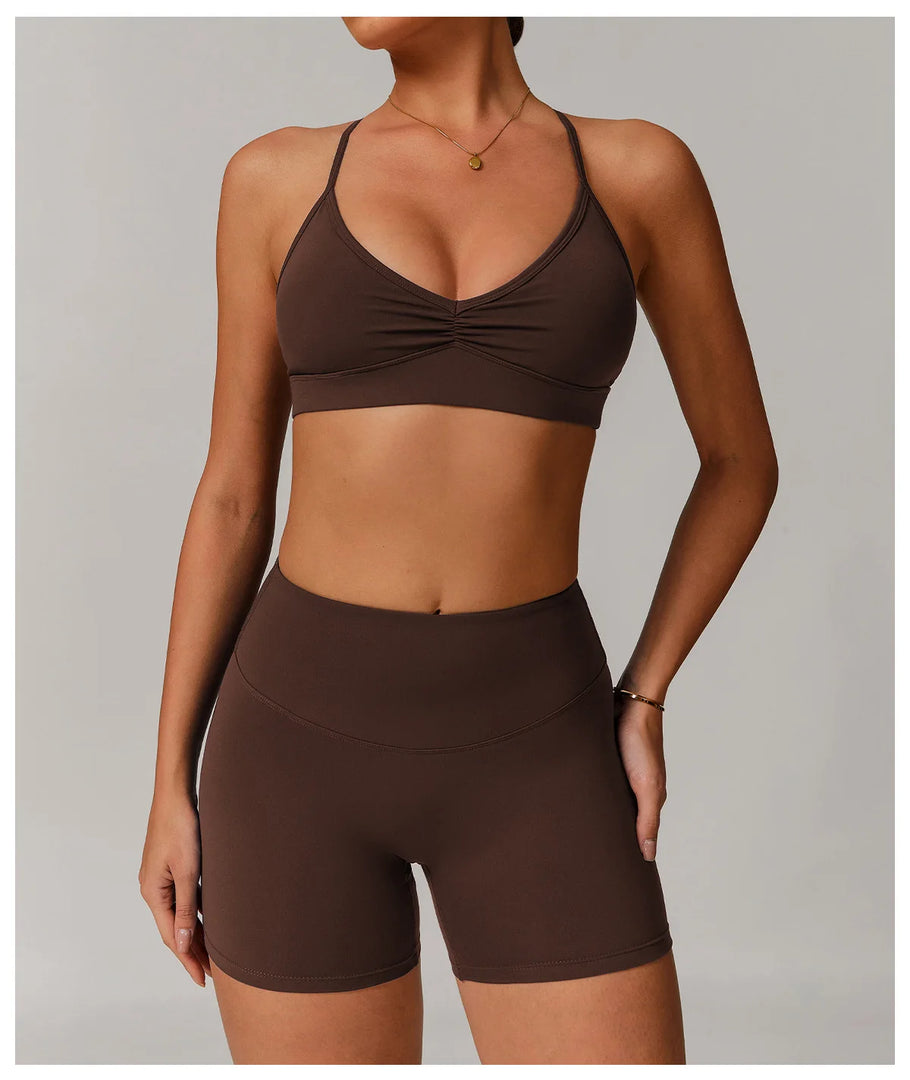 Lux Contour Sports Bra Breathable Shockproof Sculpted