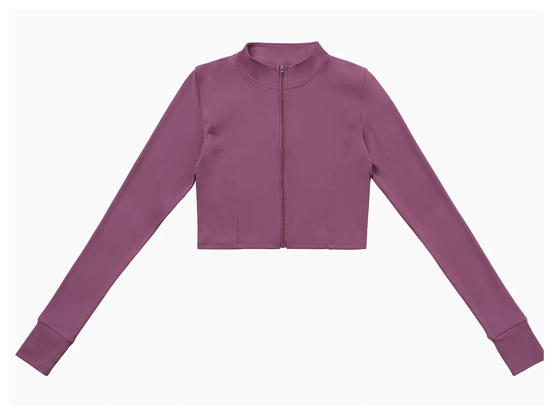 Contoured Interwoven Athleisure Long Sleeve Yoga Ensemble