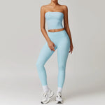 Load image into Gallery viewer, Signature 2 Piece Yoga Ensemble Nylon Plus Performance
