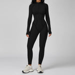 Load image into Gallery viewer, Seamless Zippered Yoga Jumpsuit With High Elasticity
