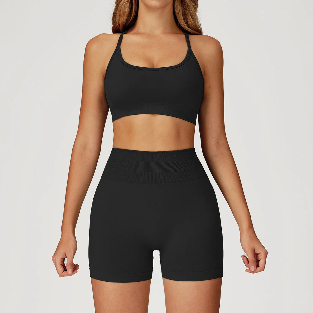 Seamless Contour Two Piece Yoga Set for Performance