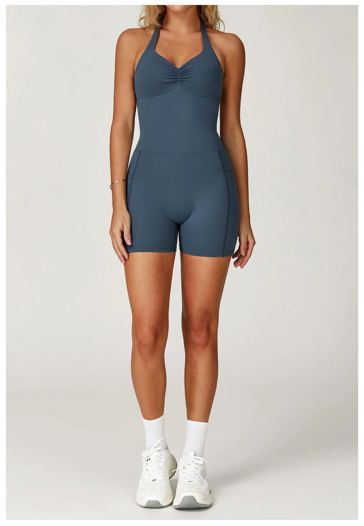 Contoured Seamless Performance Jumpsuit Set Polyester