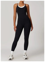 Load image into Gallery viewer, Color Blocking Seamless Yoga Jumpsuit Exquisite Fit
