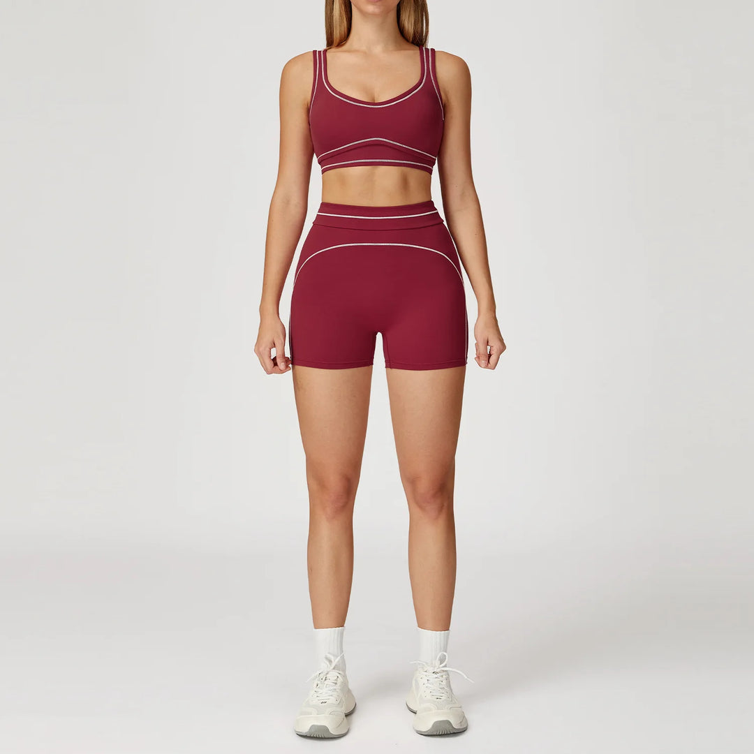 2 Piece Ultra Contour Seamless Yoga Set Performance Weave