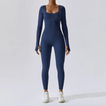 Load image into Gallery viewer, Seamless Contouring Yoga Bodysuit With Long Sleeves
