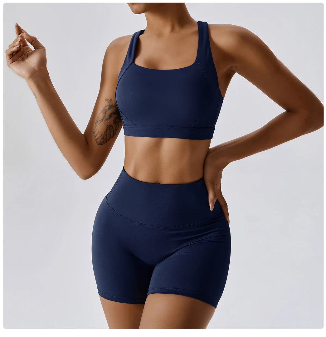 Contoured Two Piece Yoga Set With Ultra Breathable Leggings