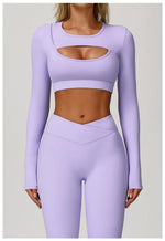 Load image into Gallery viewer, Sculpted Performance Long Sleeve Yoga Top Breathable
