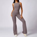 Load image into Gallery viewer, Sculpted Yoga Jumpsuit Ultra Breathable Nylon Knit Fabric
