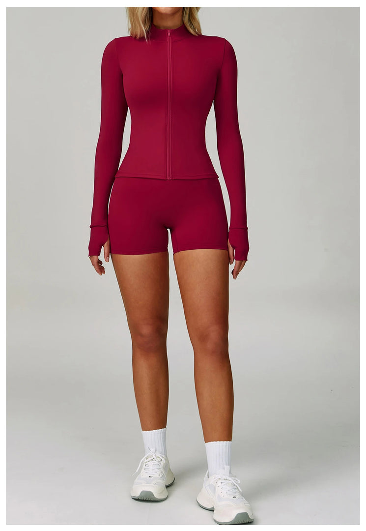 2 Piece Contouring Sculpted Yoga Ensemble Performance